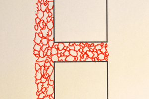  Abbildung 4: Schematische Darstellung Fugen- und Bettungsmaterial aus grober Gesteinskrönung ohne Ausweichneigung bzw. Ausweichpotential 