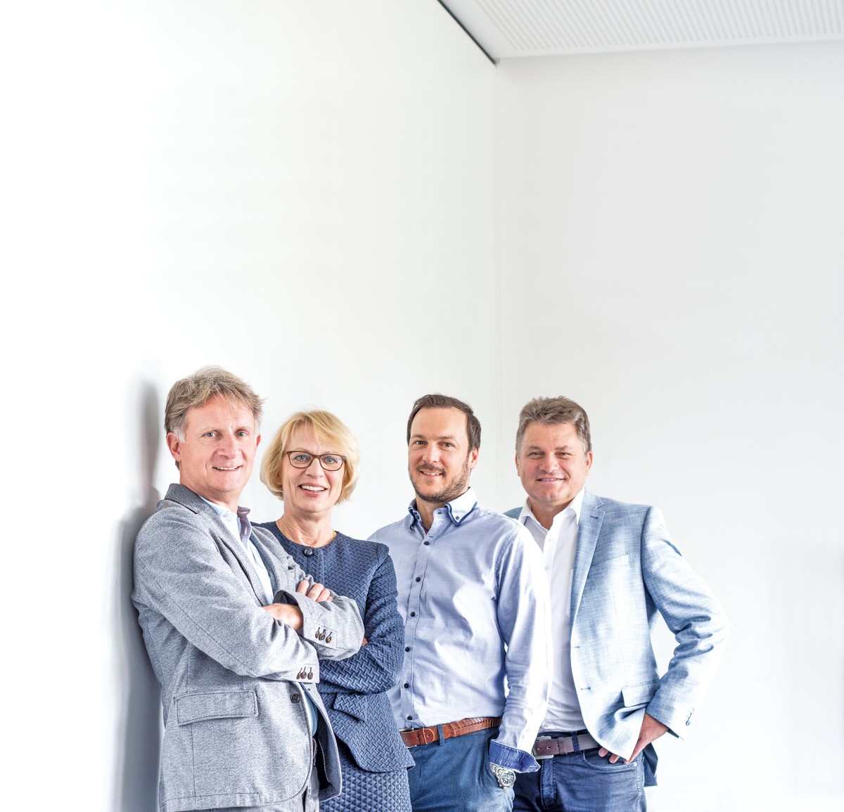 Das Management Team: Jürgen Lofi, Bärbel Maempel, Andreas Hofherr, Bernd Schlenker (v. l.).