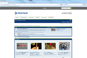  Das neue Design des Online-Abwasserforums von Pentair Jung Pumpen (www.jungtube.de)
Foto: Pentair Jung Pumpen, Steinhagen 